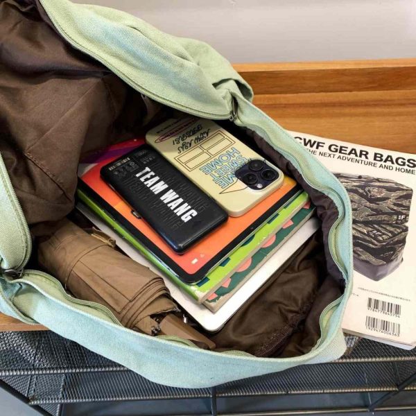 Coffee Brown Canvas Backpack for Women & Men Retro Aesthetic Rucksack Basic Backpack for High School/College Students Travel Laptop Bag - Image 7
